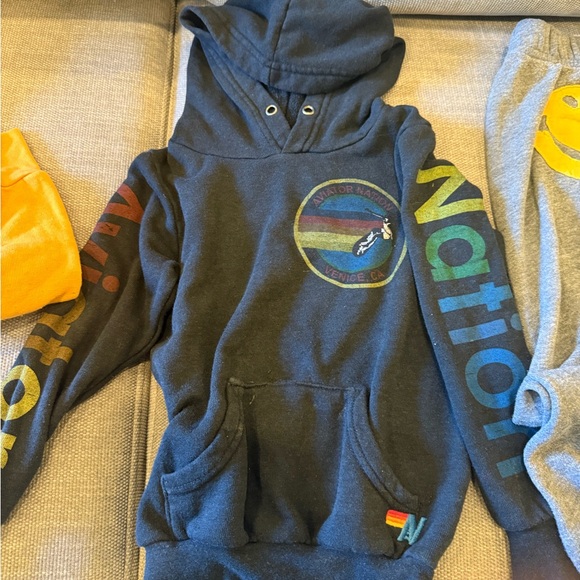 Bundle of Aviator Nation sweatshirts and sweatpants. Size 2 and 4. - Picture 3 of 10
